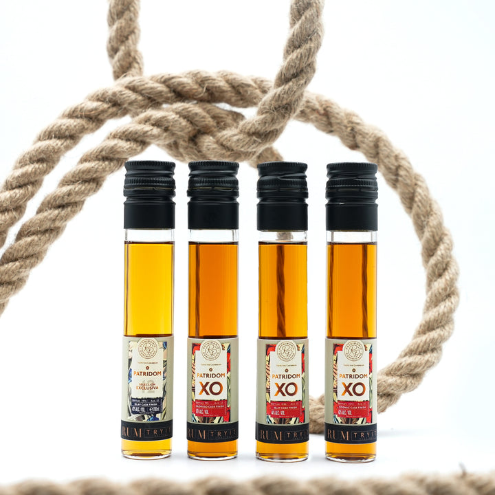 Das Ron Patridom 4x 5cl Tasting-Set - Das Ron Patridom 4x 5cl Tasting-Set - TRY IT! Tastings